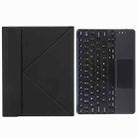 H-102C Touch Bluetooth Keyboard Leather Case with Rear Three-fold Holder For iPad 10.2 2020 & 2019 / Pro 10.5 inch(Black) - 1