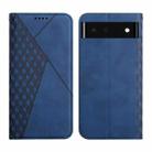 For Google Pixel 6 Skin Feel Magnetic Leather Phone Case(Blue) - 1