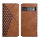 For Google Pixel 6 Pro Skin Feel Magnetic Leather Phone Case(Brown) - 1