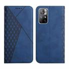 For Xiaomi Redmi Note 11 5G Skin Feel Magnetic Leather Phone Case(Blue) - 1