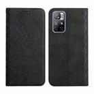 For Xiaomi Redmi Note 11 5G Skin Feel Magnetic Leather Phone Case(Black) - 1