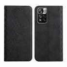 For Xiaomi Redmi Note 11 Pro 5G Skin Feel Magnetic Leather Phone Case(Black) - 1