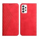 For Samsung Galaxy A53 5G Skin Feel Magnetic Leather Phone Case(Red) - 1