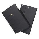 For iPad 9.7 2018 & 2017 GEBEI PU+TPU Horizontal Flip Protective Case with Holder & Card Slots(Black) - 1