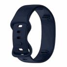 For Amazon Halo 1st Generation Butterfly Buckle Solid Color Silicone Watch Band(Navy Blue) - 1