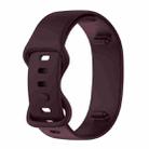 For Amazon Halo 1st Generation Butterfly Buckle Solid Color Silicone Watch Band(Dark Purple) - 1