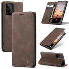 For Samsung Galaxy A33 5G CaseMe 013 Multifunctional Horizontal Flip Leather Phone Case(Coffee) - 1