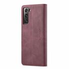 For Samsung Galaxy S22 CaseMe 013 Multifunctional Horizontal Flip Leather Phone Case(Wine Red) - 3