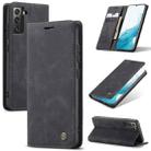 For Samsung Galaxy S22+ CaseMe 013 Multifunctional Horizontal Flip Leather Phone Case(Black) - 1