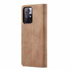 For Xiaomi Redmi Note 11 5G(China)/ Poco M4 Pro 5G(Overseas Version) / Redmi Note 11T 5G (India)  CaseMe 013 Multifunctional Horizontal Flip Leather Phone Case(Brown) - 3