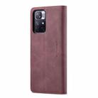 For Xiaomi Redmi Note 11 5G(China)/ Poco M4 Pro 5G(Overseas Version) / Redmi Note 11T 5G (India)  CaseMe 013 Multifunctional Horizontal Flip Leather Phone Case(Wine Red) - 3