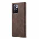For Xiaomi Redmi Note 11 5G(China)/ Poco M4 Pro 5G(Overseas Version) / Redmi Note 11T 5G (India) CaseMe 013 Multifunctional Horizontal Flip Leather Phone Case(Coffee) - 3