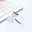 Crystal Flash Light Emitting USB 2.0 Flash Drive Car Music USB Flash Drive, Capacity:16GB(White) - 1