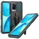 For Infinix Note 10 Pro Armor Warrior Shockproof PC + TPU Phone Case(Green) - 1