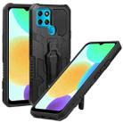 For Infinix Smart 6 Armor Warrior Shockproof PC + TPU Phone Case(Black) - 1