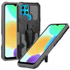 For Infinix Smart 6 Armor Warrior Shockproof PC + TPU Phone Case(Grey) - 1