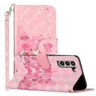 For Samsung Galaxy S22 5G 3D Pattern Horizontal Flip PU Leather Phone Case((Little Bear) - 1