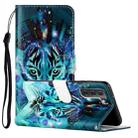 For Samsung Galaxy S22 5G Oil Embossed Pattern PU Leather Phone Case(Tiger) - 1