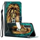 For Samsung Galaxy S22+ 5G Oil Embossed Pattern PU Leather Phone Case(Lion) - 1