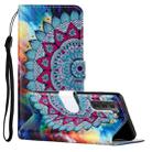 For Samsung Galaxy S22+ 5G Oil Embossed Pattern PU Leather Phone Case(Half Sunflower) - 1