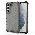 For Samsung Galaxy S22 5G Honeycomb PC + TPU Phone Case(Black) - 1