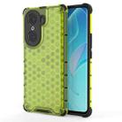 For Honor 60 Pro Honeycomb PC + TPU Phone Case(Green) - 1