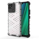 For OPPO Realme Narzo 50A Honeycomb PC + TPU Phone Case(White) - 1