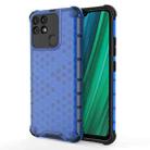 For OPPO Realme Narzo 50A Honeycomb PC + TPU Phone Case(Blue) - 1