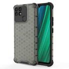 For OPPO Realme Narzo 50A Honeycomb PC + TPU Phone Case(Black) - 1