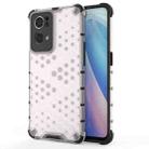 For OPPO Reno7 Pro 5G Honeycomb PC + TPU Phone Case(White) - 1