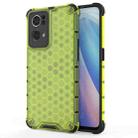 For OPPO Reno7 Pro 5G Honeycomb PC + TPU Phone Case(Green) - 1