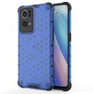 For OPPO Reno7 Pro 5G Honeycomb PC + TPU Phone Case(Blue) - 1