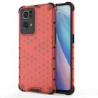 For OPPO Reno7 Pro 5G Honeycomb PC + TPU Phone Case(Red) - 1