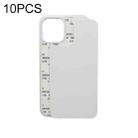 For iPhone 13 10 PCS 2D Blank Sublimation Phone Case(Transparent) - 1