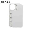 For iPhone 13 Pro Max 10 PCS 2D Blank Sublimation Phone Case (Transparent) - 1