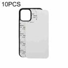 For iPhone 12 Pro Max 10 PCS 2D Blank Sublimation Phone Case(Black) - 1