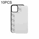 For iPhone X / XS 10 PCS 2D Blank Sublimation Phone Case(Black) - 1