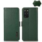 For Samsung Galaxy S20 Ultra KHAZNEH Side-Magnetic Litchi Genuine Leather RFID Phone Case(Green) - 1