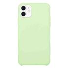 For iPhone 12 mini Solid Silicone Phone Case (Mint Green) - 1