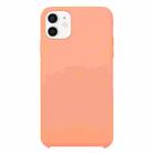 For iPhone 12 mini Solid Silicone Phone Case (Begonia) - 1