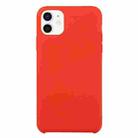 For iPhone 12 mini Solid Silicone Phone Case (China Red) - 1