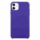 For iPhone 12 mini Solid Silicone Phone Case (Deep Purple) - 1