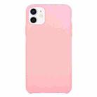 For iPhone 12 mini Solid Silicone Phone Case (Rose Pink) - 1