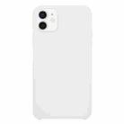 For iPhone 12 mini Solid Silicone Phone Case (White) - 1