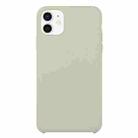 For iPhone 12 mini Solid Silicone Phone Case (Rock Ash) - 1
