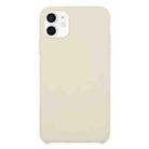 For iPhone 12 mini Solid Silicone Phone Case (Antique White) - 1