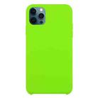 For iPhone 12 / 12 Pro Solid Silicone Phone Case(Dark Green) - 1