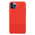 For iPhone 12 / 12 Pro Solid Silicone Phone Case(China Red) - 1