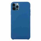 For iPhone 12 / 12 Pro Solid Silicone Phone Case(Cobalt Blue) - 1