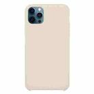 For iPhone 12 / 12 Pro Solid Silicone Phone Case(Antique White) - 1